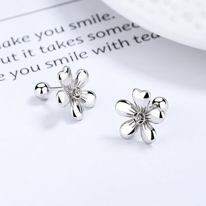 Five Petal Flower Bud Earrings