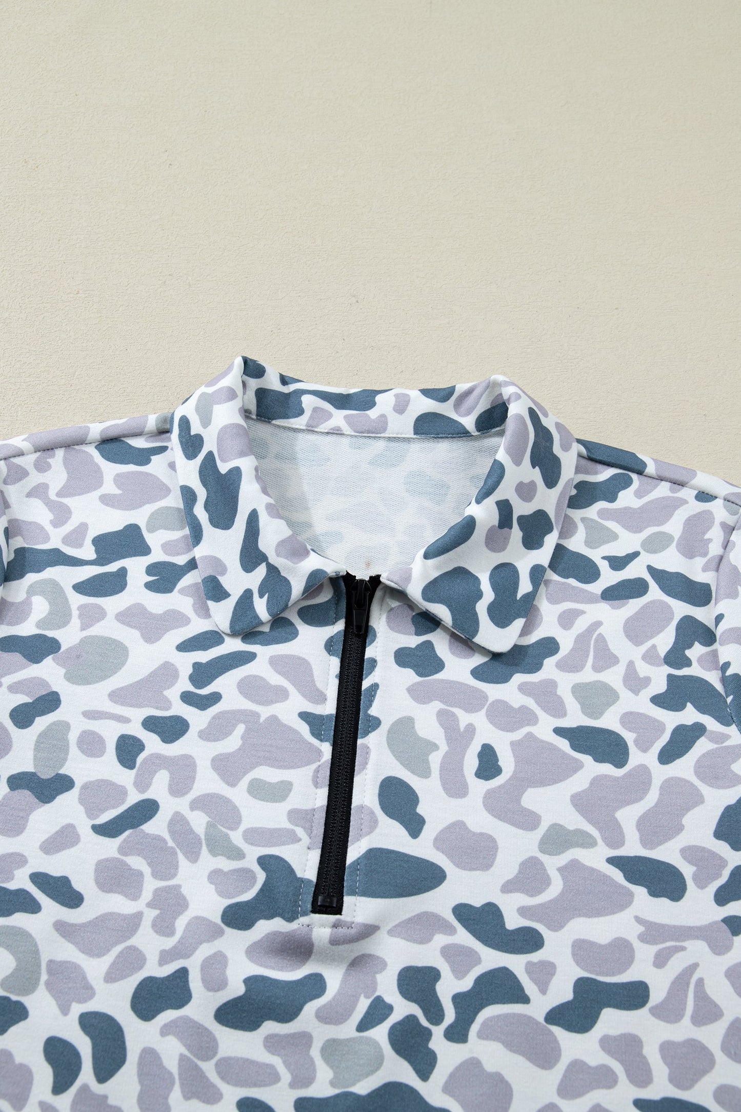 Abstract Polo Collar T-Shirt & Shorts Set