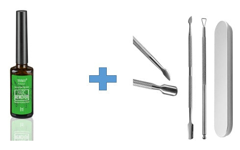 Burst Magic Nail Polish Remover - Fast Soak Off Cleaner