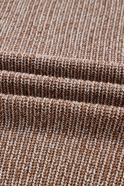 Solid Knit Open-Front Pocketed Cardigan