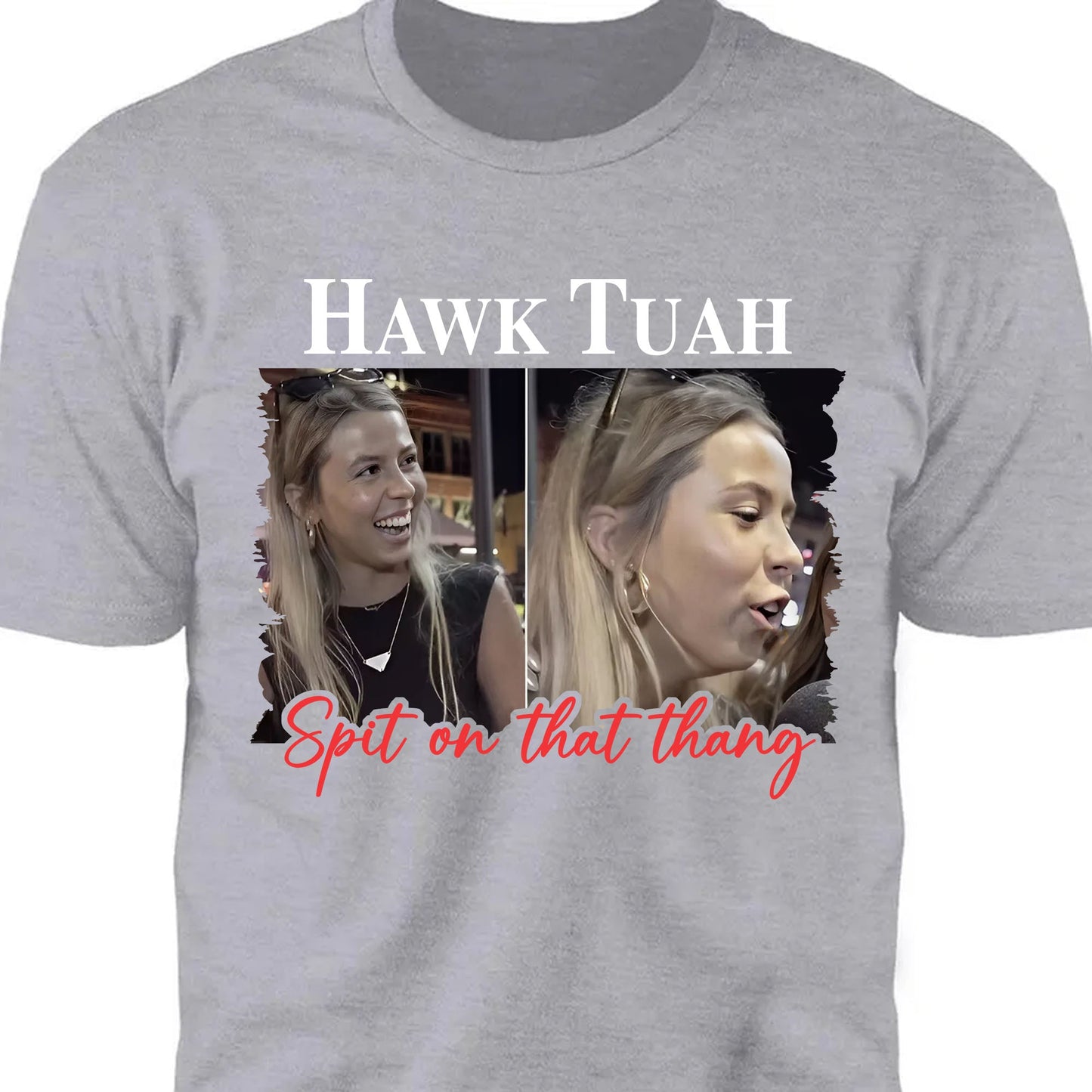 Hawk Tuah Spit On That Thang 2024 Photo Meme Girl | Hawk Tuah Shirt | Election Tee | Political Dark Shirt C1088 - GOP