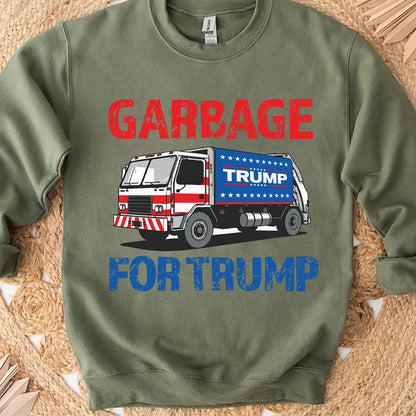Garbage for Trump 2024 Patriotic, President Trump, Republican Trump MAGA Shirt T1694 - GOP