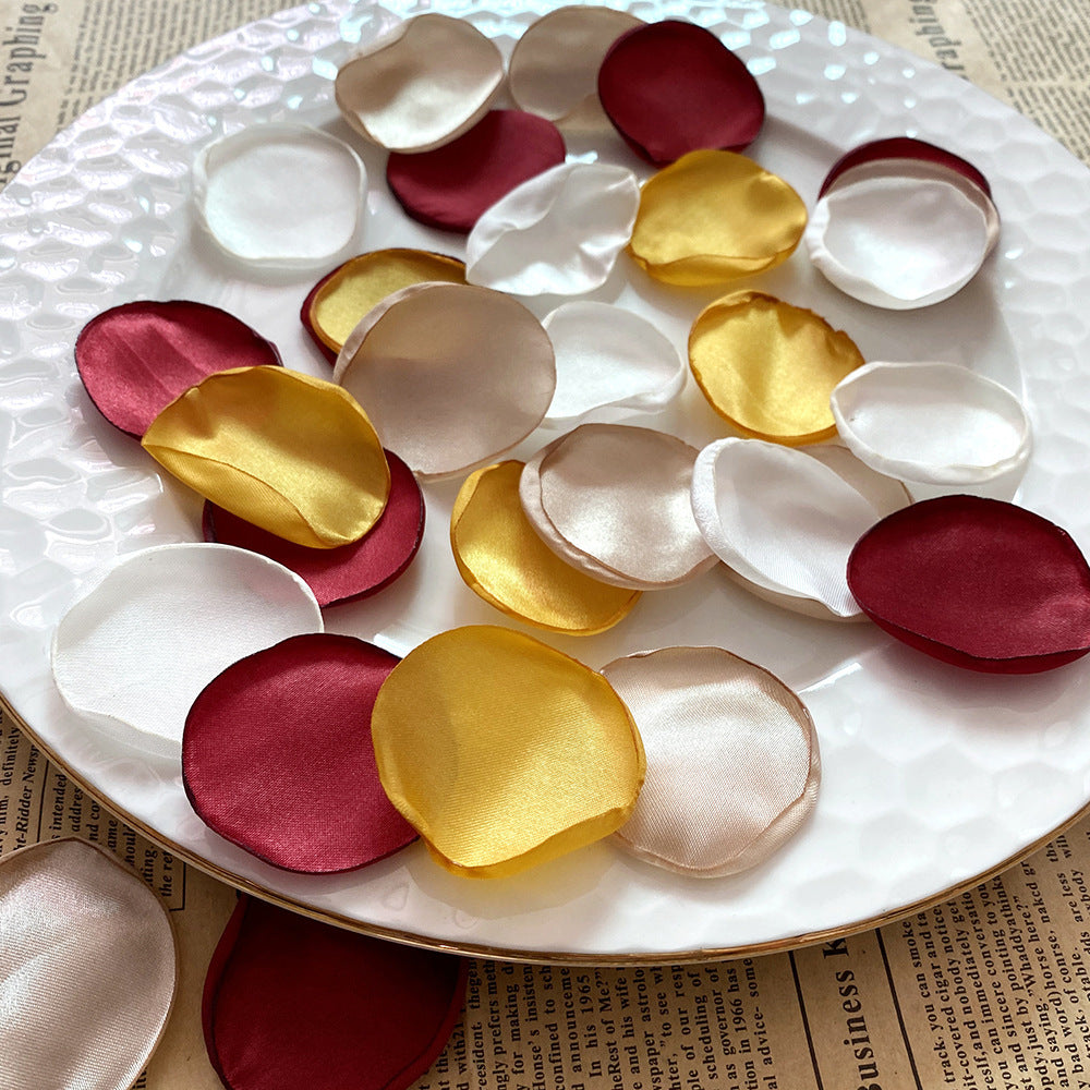 4cm Silk Rose Burnt Edge Petals