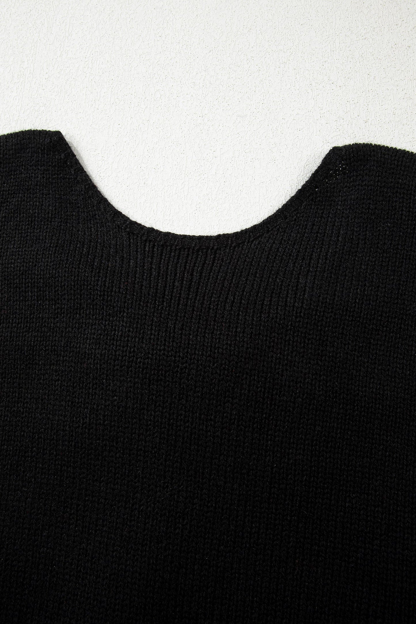 Bow Tie Backless Bubble Sleeve Sweater