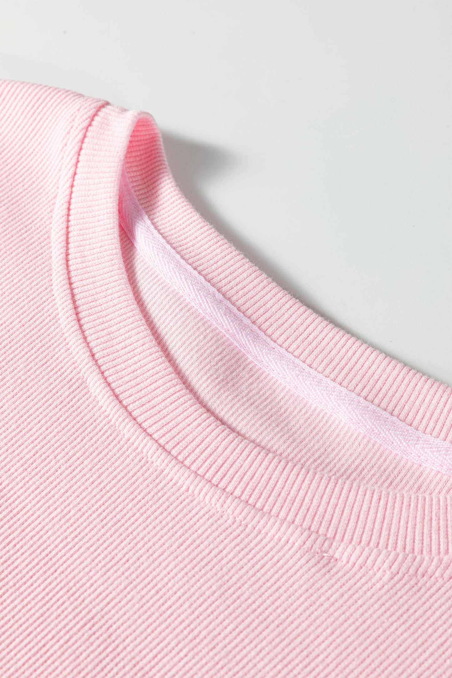 Drop Shoulder Sweatshirt with 3D Heart Detail