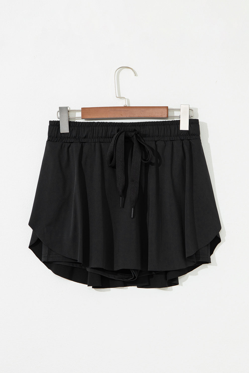 Drawstring Elastic Waistband Lined Tennis Skorts