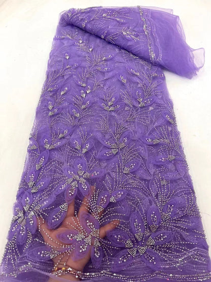 Embroidered Lace Evening Dress