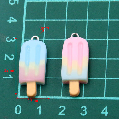 DIY Resin Gradient Popsicle Stick Pendant