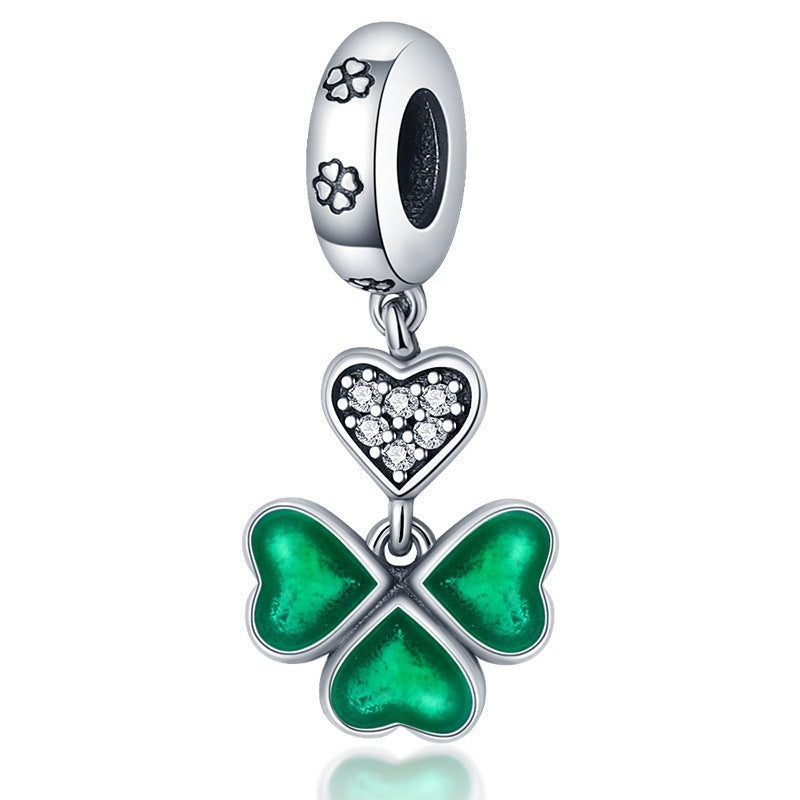 Lucky U-shaped Horseshoe Clover Pendant