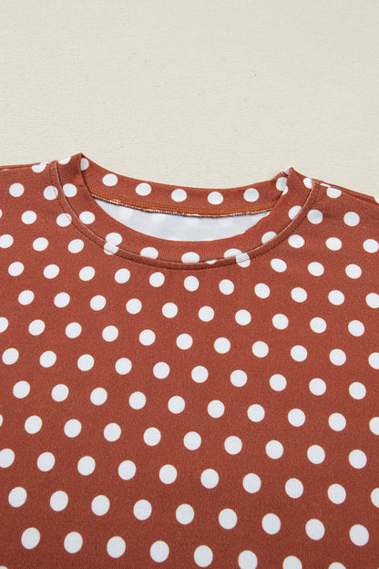 Polka Dot Top and Shorts Set