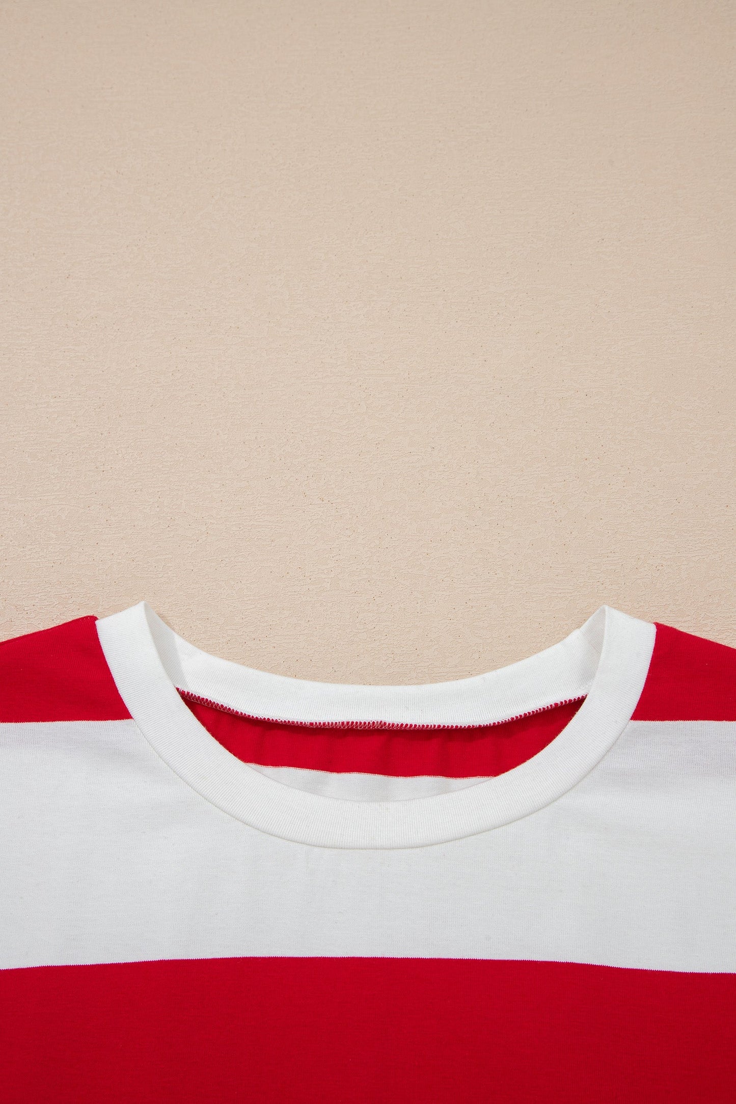 Stripe Colorblock Oversize Tunic Tee