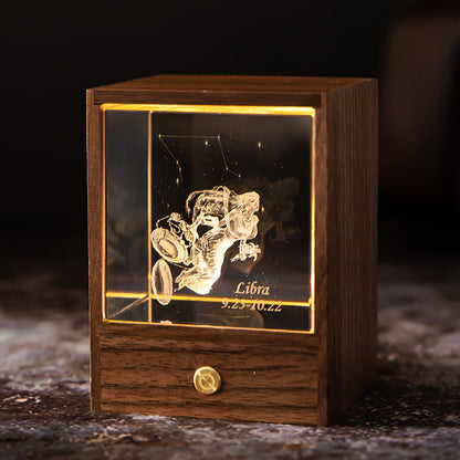 Crystal LED USB Table Lamp Night Light