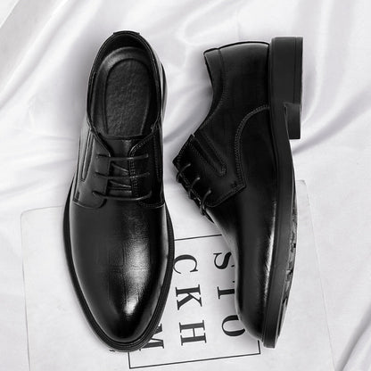 Men's Hollow-out Height Increasing Leather Shoes