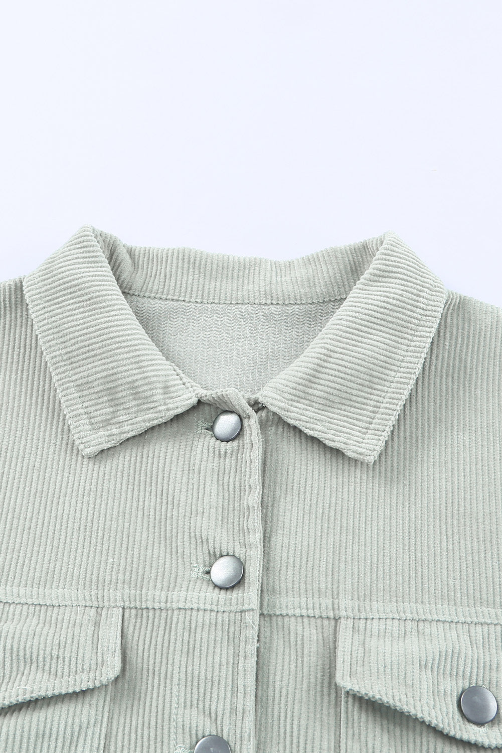 Raw Hem Crop Corduroy Jacket
