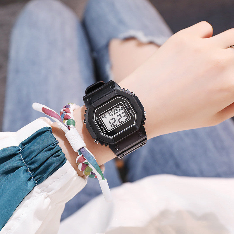 Matcha Green Square Student Sports Watch