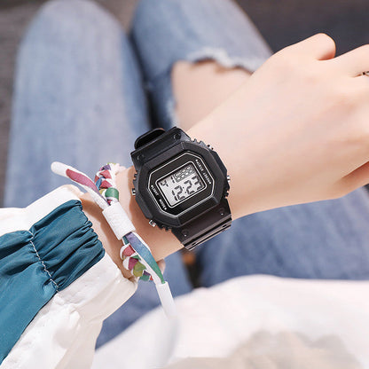 Matcha Green Square Student Sports Watch