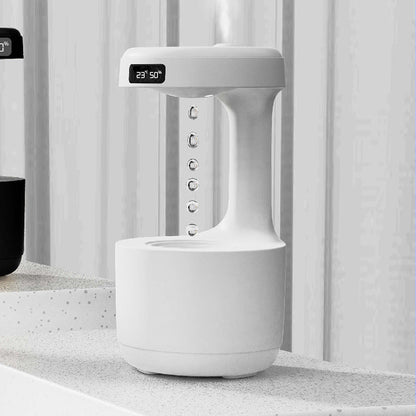 Anti-Gravity Humidifier with Clock Aroma Diffuser