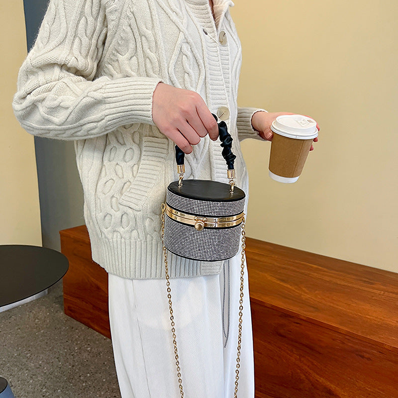 New Versatile Pleated Chain Women's Shoulder Bag