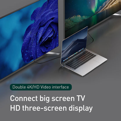 10-Port HDMI VGA USB Hub Docking Station with Cooling Bracket