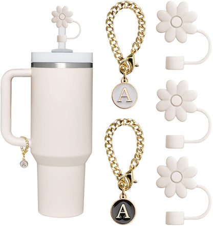 Tumbler Letter Handle Charms - 5PCS