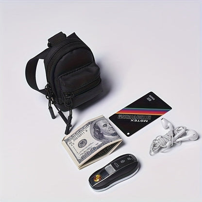 Mini Backpack with Lanyard for Men and Women