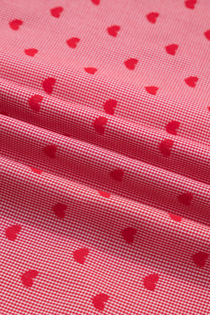 Valentine Heart Shape Loose Half Sleeve Shirt