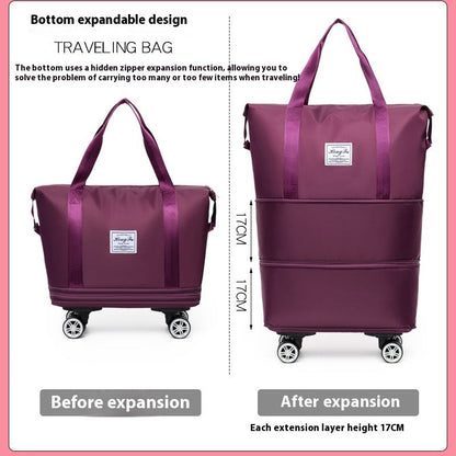 Double-Layer Travel Bag with Wet/Dry Separation, Lightweight Maternity Package