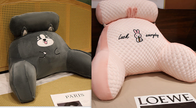 Fluffy Triangle Reading Cushion Lumbar Support