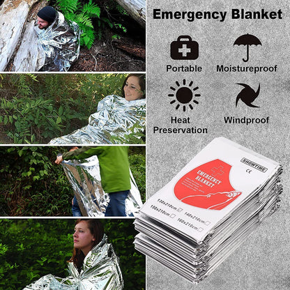 14-in-1 Outdoor Survival Gear Kit - Camping, Hiking, Fishing & Hunting