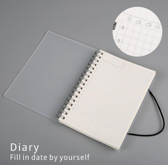 Plastic Cover Spiral Coil Notebook