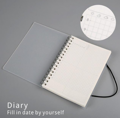 Plastic Cover Spiral Coil Notebook
