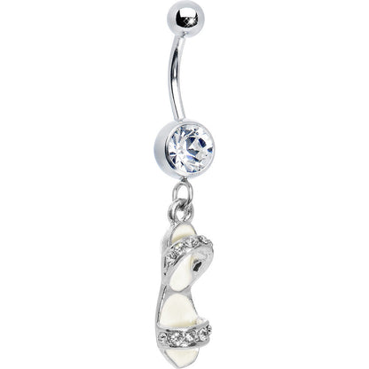 Crystalline Gem Beach Sandal Belly Ring