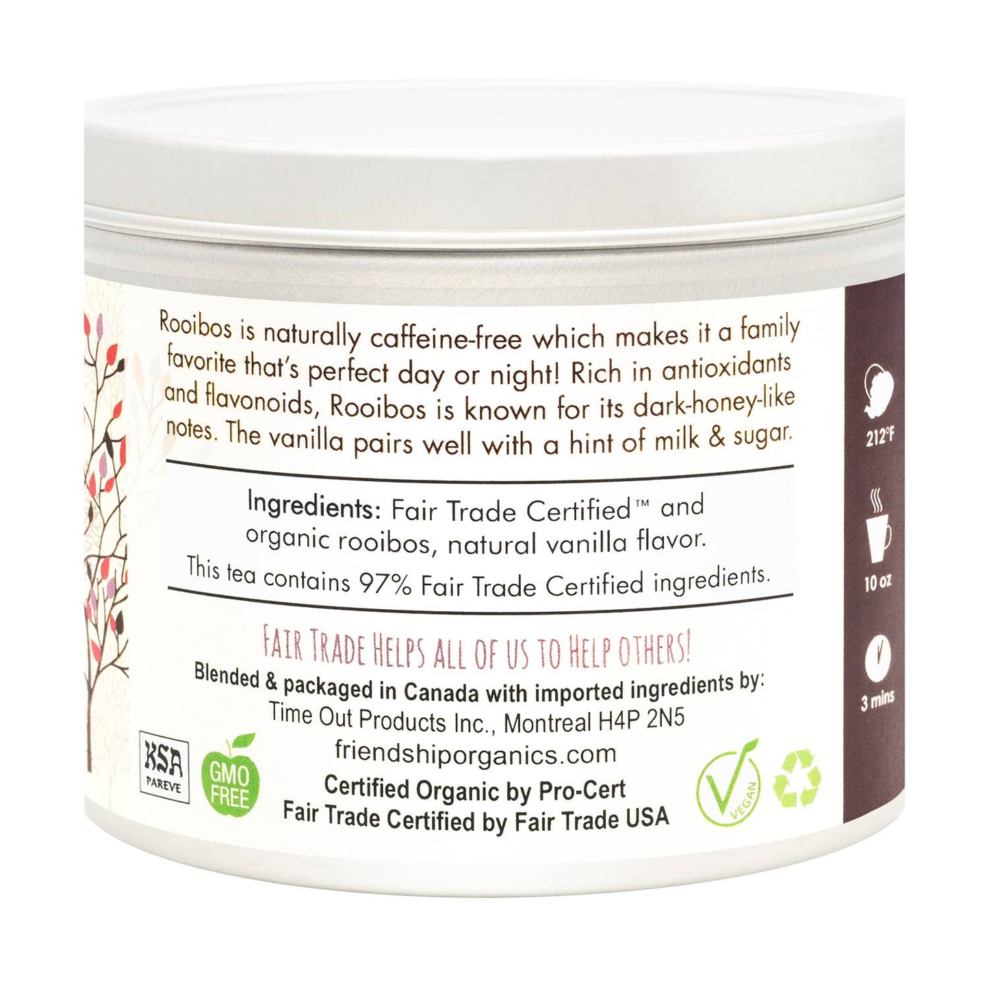 Vanilla Rooibos Herbal Tea