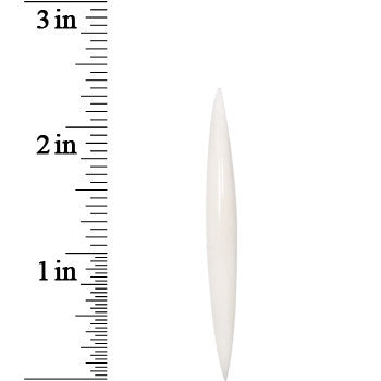 0G Organic White Bone Taper