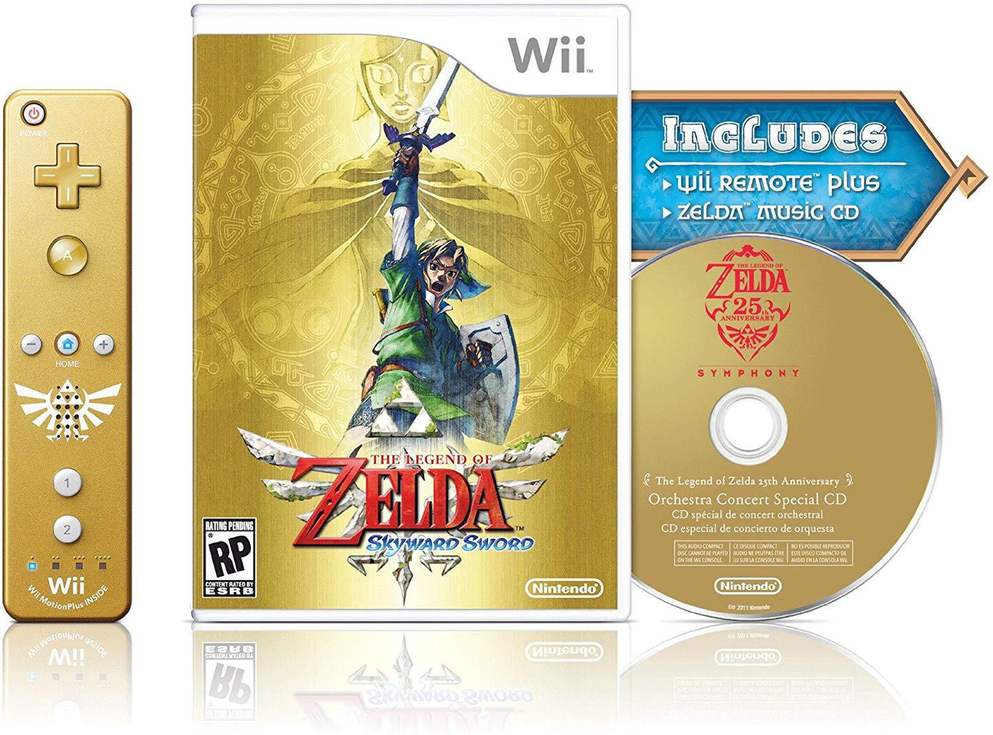Legend of Zelda: Skyward Sword with Music CD and Wiimote (Nintendo Wii)