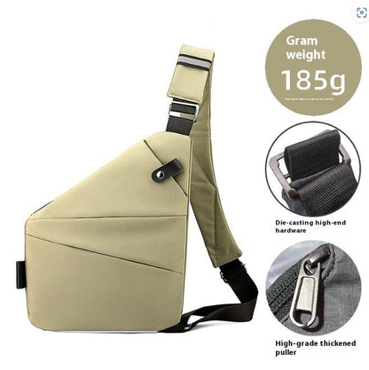 Men's Lightweight Nylon Crossbody Bag