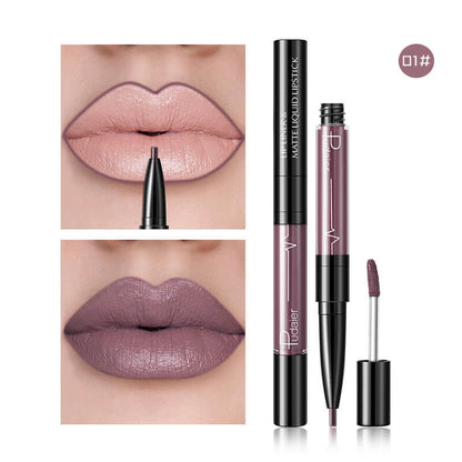 Pudaier Matte Lip Gloss Lip Liner Agate Red Lip Tint