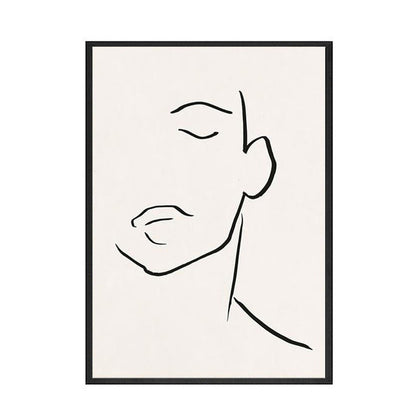 Nordic Oil Painting Poster Abstract Plant Wall Art Paintings