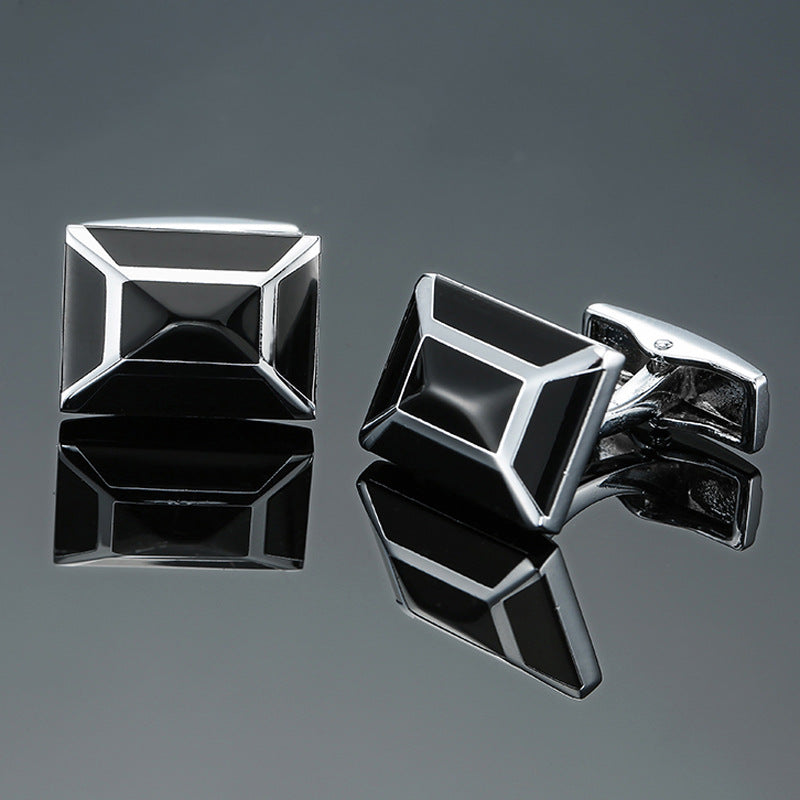 Vintage Pattern Cube Cufflinks