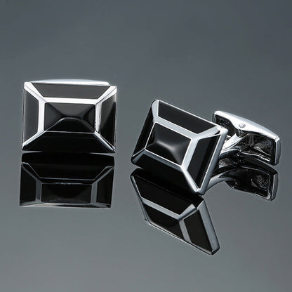 Vintage Pattern Cube Cufflinks