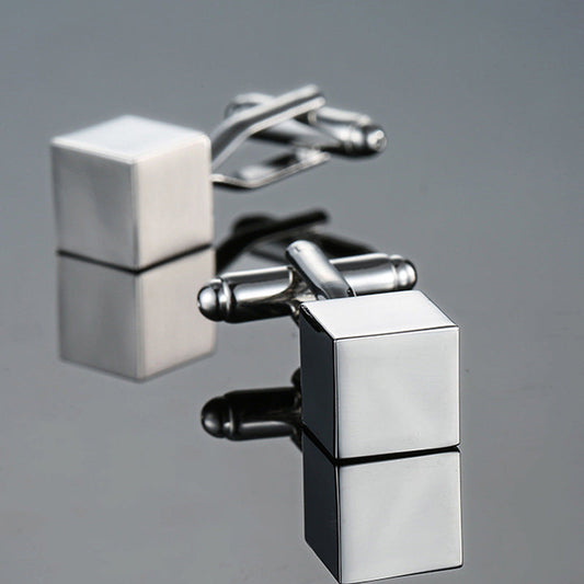 Vintage Pattern Cube Cufflinks