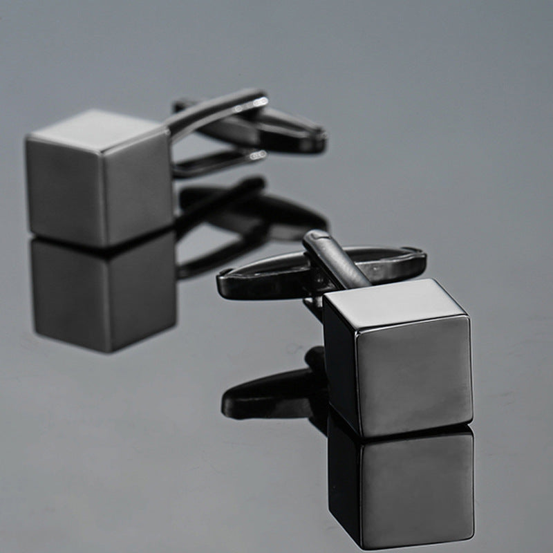 Vintage Pattern Cube Cufflinks