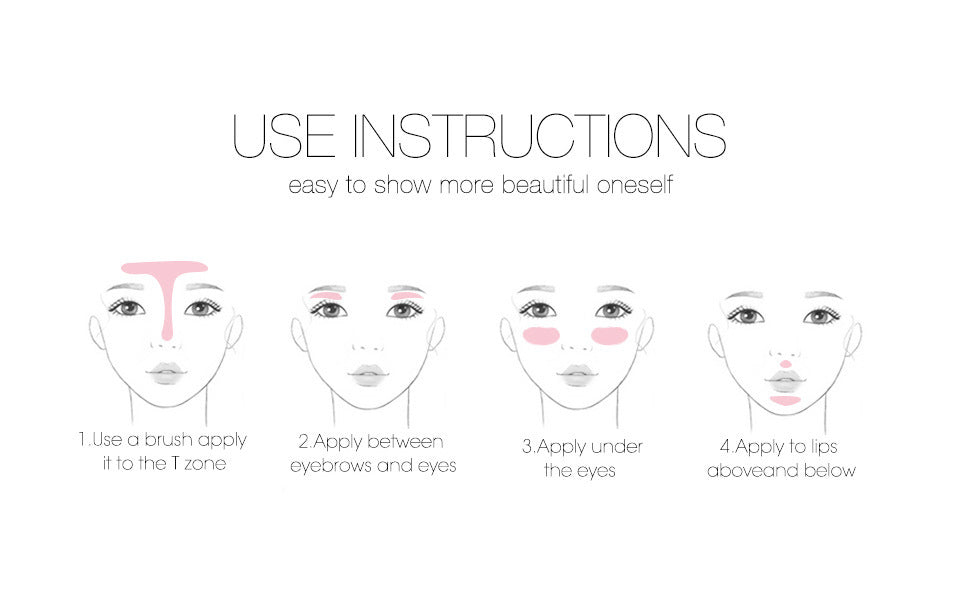 Gold Glow Palette: Face Contour & Highlighter with Shimmer Bronze Powder