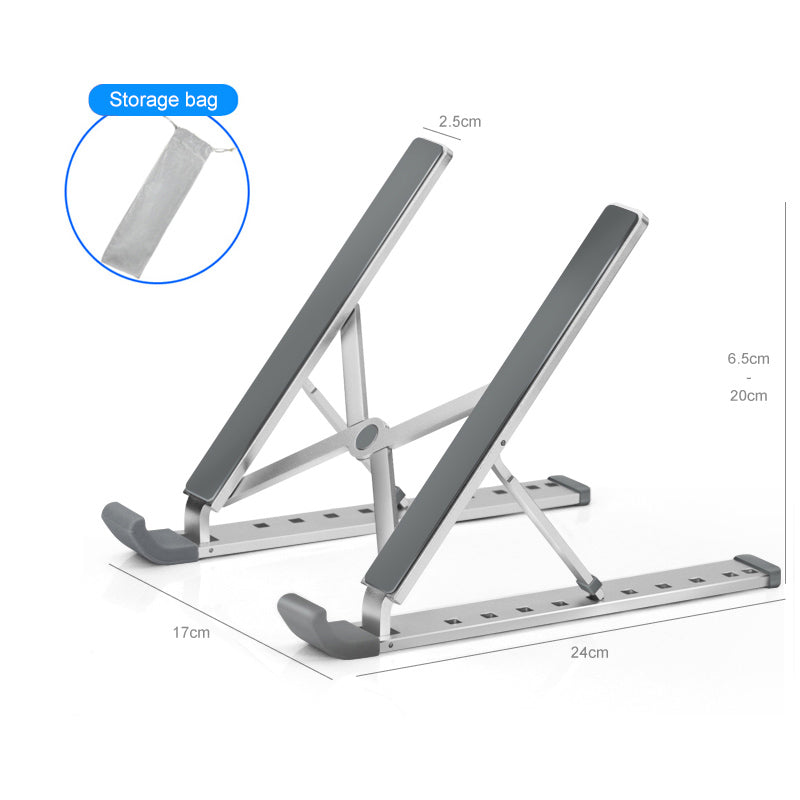 Folding Adjustable Desktop Stand for Notebook and Tablet