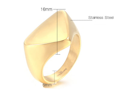 Fashion Triangle Stainless Steel Men's Ring