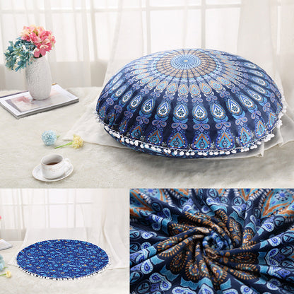 Colorful Mandala Floor Pouf Pillow