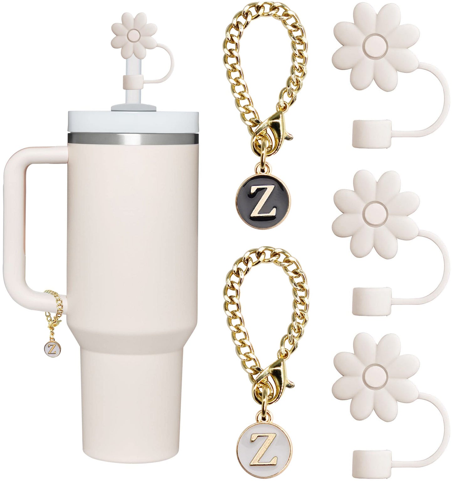 Tumbler Letter Handle Charms - 5PCS