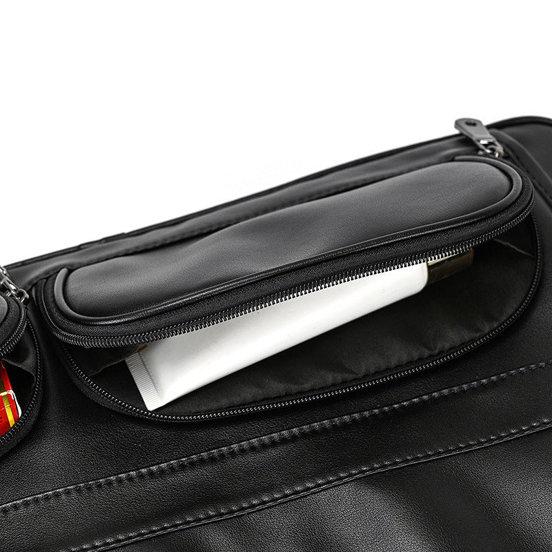 Men's Leather Briefcase Large Capacity 17-inch