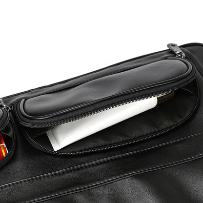 Men's Leather Briefcase Large Capacity 17-inch