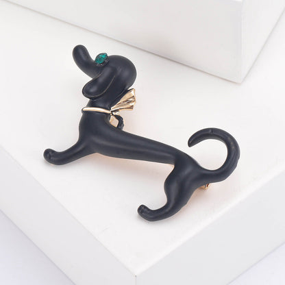 Cute Dripping Oil Sausage Dog Animal Pin